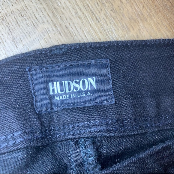 Hudson Collin Skinny Studded Mid Rise Black Skinny Jeans Size 27 - Picture 14 of 15